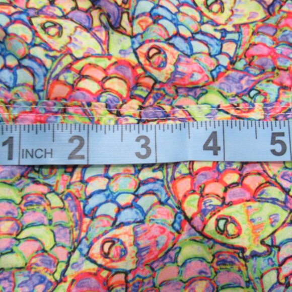 Michael's Men's Mesh Liner Swim Trunks Abstract Fish multicolored sz: 2xl - Picture 13 of 16